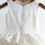 Cute Round Neck Tulle Long Cheap Flower Girl Dresses with Ruffles, QB0105