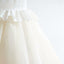 Cute Round Neck Tulle Long Cheap Flower Girl Dresses with Ruffles, QB0105
