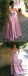 Charming Pink Scoop Long Cheap Prom Dresses Gown With Applique, QB0474