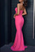 Simple Sweetheart Empire Waist Long Jersey Mermaid Prom Dresses, QB0789