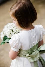 Cute Round Neck Short Sleeves Organza A-line Long Cheap Flower Girl Dresses, FGS0020