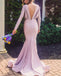 Sexy Mermaid V-neck Long Sleeves Maxi Long Party Prom Dresses Online,WGP324