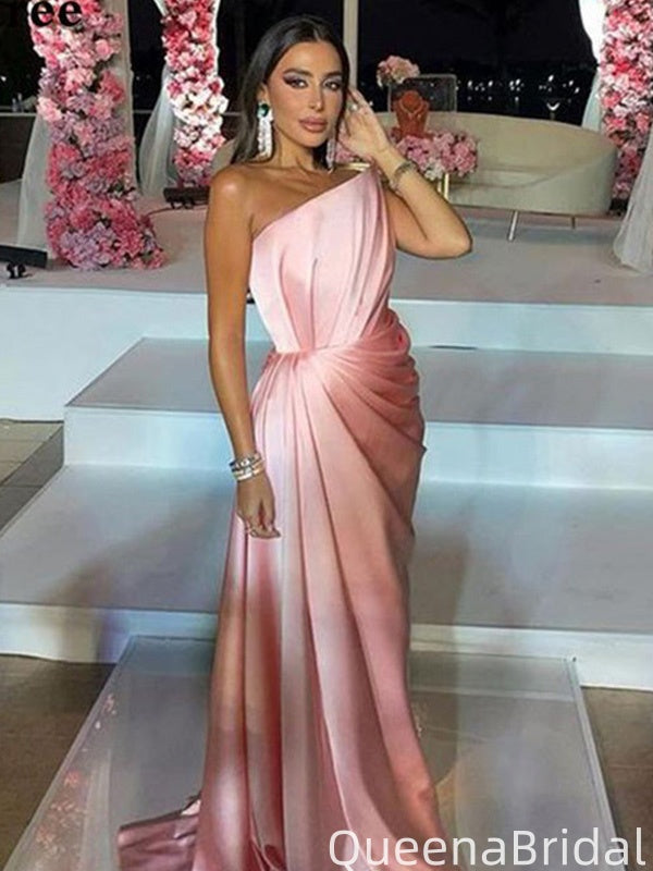 Elegant One-shoulder Mermaid Long Formal Gown to Impress,WGP2035
