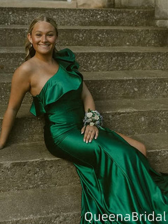 Elegant One-shoulder Mermaid Long Formal Gown to Impress,WGP2003