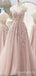 Elegant Lace Appliques Tulle Lace Up Back Evening Gown Long Prom Dresses ,WGP635