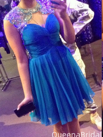 Gorgeous Sweetheart A-line Short Mini Homecoming Dress,QB1009