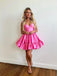 Cute Charming Sweetheart A-line Short Homecoming Dresses with Ruffles, QB0550