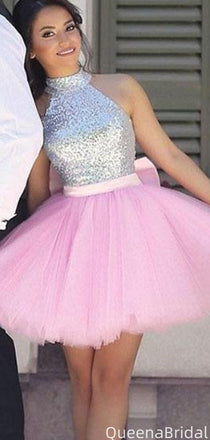 Gorgeous Halter A-line Short Mini Homecoming Dress,QB1013