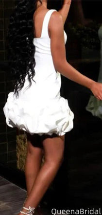 Unique Spaghetti Strap A-line Short Mini Homecoming Dress,QB1017