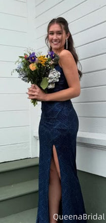 Elegant Spaghetti Strap Mermaid Long Prom Dress Ideas, Evening Party Dresses,WGP2091