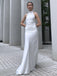 Elegant Silver Round Neck Strapless Simple Evening Prom Dresses,WGP477