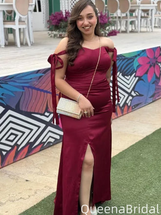 Elegant Off-shoulder Mermaid Long Prom Dress Ideas, Evening Party Dresses,WGP2093