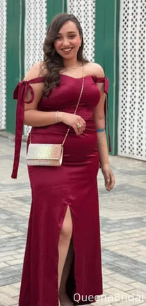 Elegant Off-shoulder Mermaid Long Prom Dress Ideas, Evening Party Dresses,WGP2093