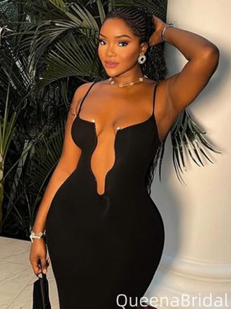 Sexy Deep V-neck Mermaid Long Prom Dress Ideas, Evening Party Dresses,WGP2094