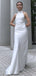 Elegant Silver Round Neck Strapless Simple Evening Prom Dresses,WGP477