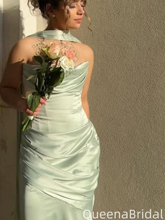 Elegant Strapless Bateau Mermaid Long Formal Gown to Impress,WGP2047