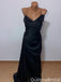 Elegant Spaghetti Strap V-neck Mermaid Long Prom Dress Ideas, Evening Party Dresses,WGP2096