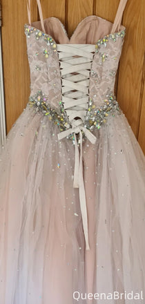 Elegant Spaghetti Strap Sweetheart A-line Long Formal Gown to Impress,WGP2100