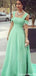 Elegant Spaghetti Strap Off-shoulder A-line Long Formal Gown to Impress,WGP2029