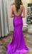 Sexy Spaghetti Straps Open Back Beaded Sheath Sweetheart High Slit Evening Gown Long Formal Dresses Prom Dresses ,WGP800