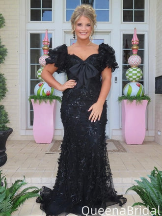 Formal Short Sleeves Unique Lace Mermaid Long Formal Gown to Impress,WGP2007