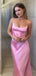 Sexy Simple Pink Column Long Evening Gown Prom Dresses,WGP582