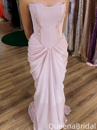 Gorgeous Strapless Bateau Mermaid Long Formal Gown to Impress,WGP2107