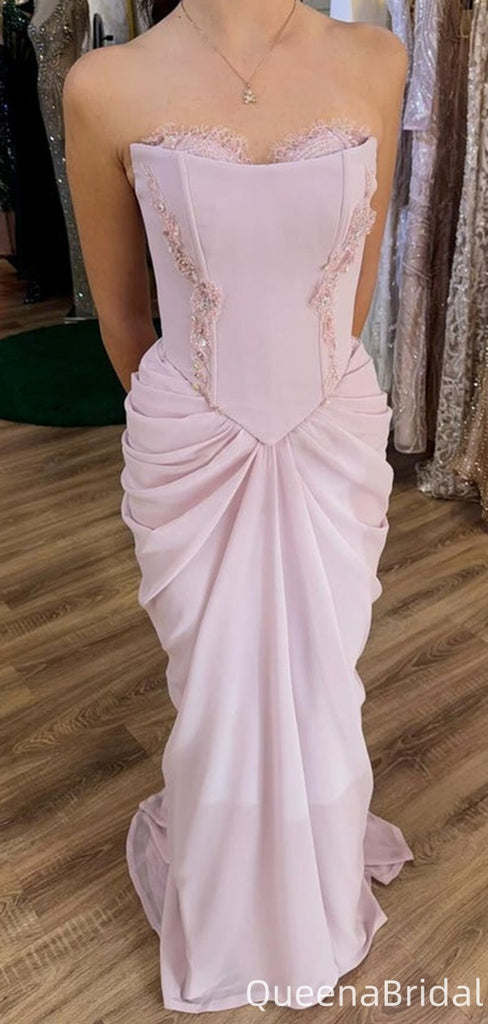 Gorgeous Strapless Bateau Mermaid Long Formal Gown to Impress,WGP2107