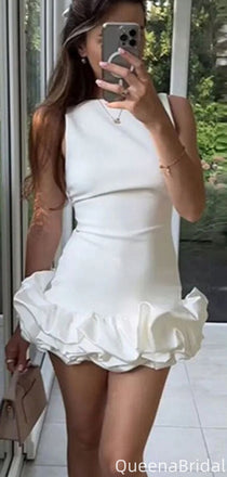 Gorgeous Sleeveless Sheath Short Mini Homecoming Dress,QB1024