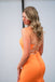 Elegant Orange Spaghetti Straps Sheath Strapless Satin A-Line Cheap Simple Short Homecoming Dresses,QB0416