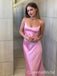 Sexy Simple Pink Column Long Evening Gown Prom Dresses,WGP582