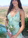 Sexy V-neck Spaghetti Strap Mermaid Long Formal Gown to Impress,WGP2049