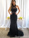 Sexy Black Sparkle Sheath Evening Gown Maxi Long Formal Dresses Prom Dresses,WGP918