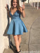 Gorgeous Strapless V-neck A-line Short Mini Homecoming Dress,QB1033