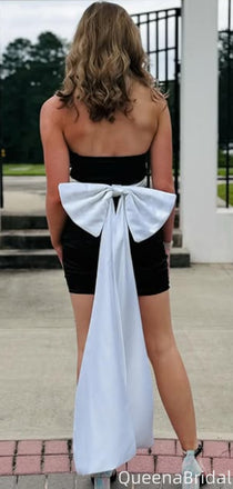 Formal Strapless Sheath Short Mini Homecoming Dress,QB1037