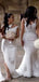 Elegant White One Shpoulder Side Slit Simple Cheap Mermaid Long Bridesmaid Dresses, BDS0208