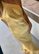 Gorgeous One Shoulder Yellow Open Back Sheath Long Party Dress Prom Dresses ,WGP1843