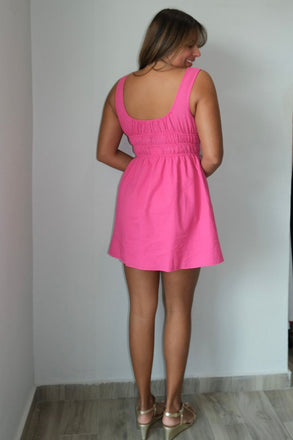 Elegant Pink V Neck A-Line Satin Strapless Cheap Simple Short Homecoming Dresses,QB0422