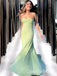 Elegant Light Green Sequin Beading Spaghetti Straps Mermaid Sleeveless Cheap Simple Evening Prom Dresses,WGP533