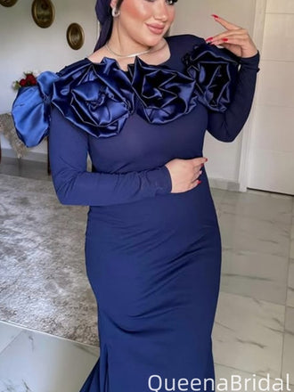 Gorgeous Long Sleeves Mermaid Long Formal Gown to Impress,WGP2126