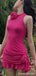 Elegant Halter Sheath Short Mini Homecoming Dress,QB1039