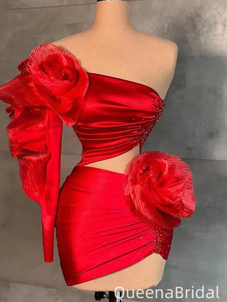 Elegant Strapless Unique Sheath Short Mini Homecoming Dress,QB1040