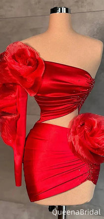 Elegant Strapless Unique Sheath Short Mini Homecoming Dress,QB1040