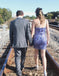 Elegant purple Straight Across Homecoming Dress Graduation Party Dress , QB0877