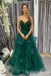 Sparkle Green Spaghetti Straps Sweetheart A-line Long Prom Dresses to Impress ,WGP1326