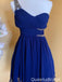 Gorgeous One-shoulder A-line Short Mini Homecoming Dress,QB1044