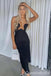 Sexy Stylish Black Strapless Mermaid Side Slit Long Party Dress Prom Dresses ,WGP1855