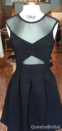 Sexy Illusion A-line Short Mini Homecoming Dress,QB1049