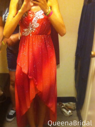 Sexy Strapless A-line Short Mini Homecoming Dress,QB1050