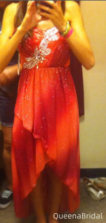 Sexy Strapless A-line Short Mini Homecoming Dress,QB1050